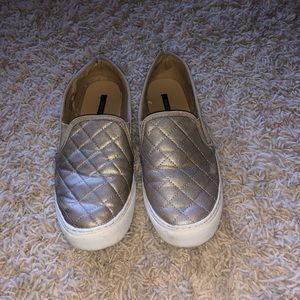 Gold Sparkly Slip on Shoes
